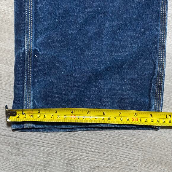 Vintage Carhartt Mens Double Knee Loose Fit Logger Dungaree Jeans B07 DNM 36x30 - Picture 8 of 8